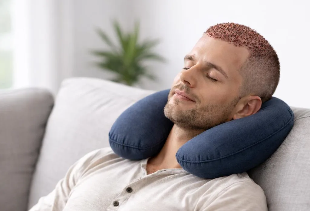 Sleeping safely after hair transplant - timeline