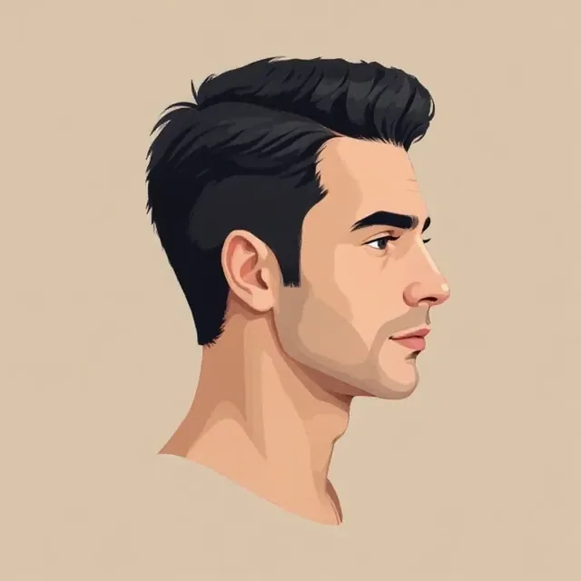 Illustration: sådan fotograferer du hovedet fra højre side