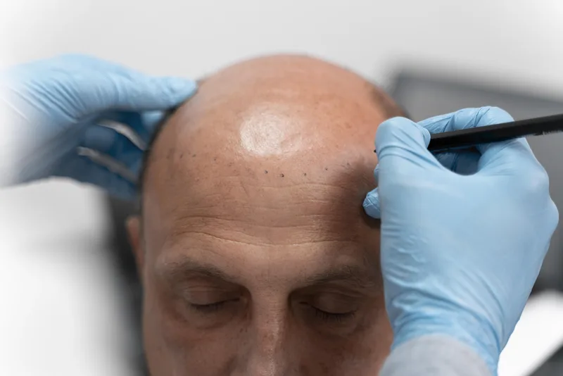 Natural hair density after hair transplant